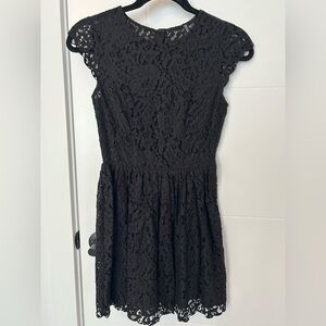 H&M Divided Black Lace Dress Size 2